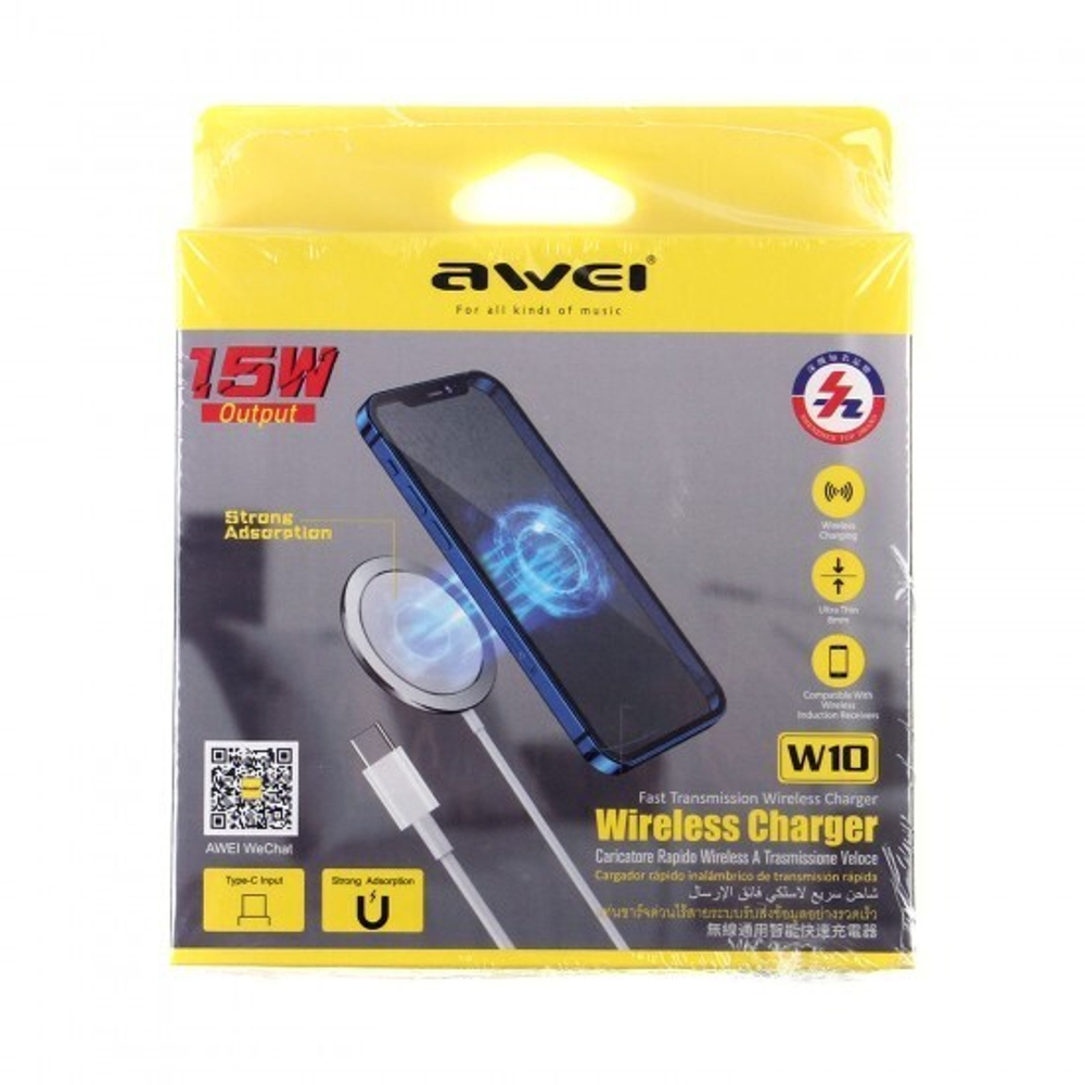 Беспроводная зарядка AWEI W10, 012398