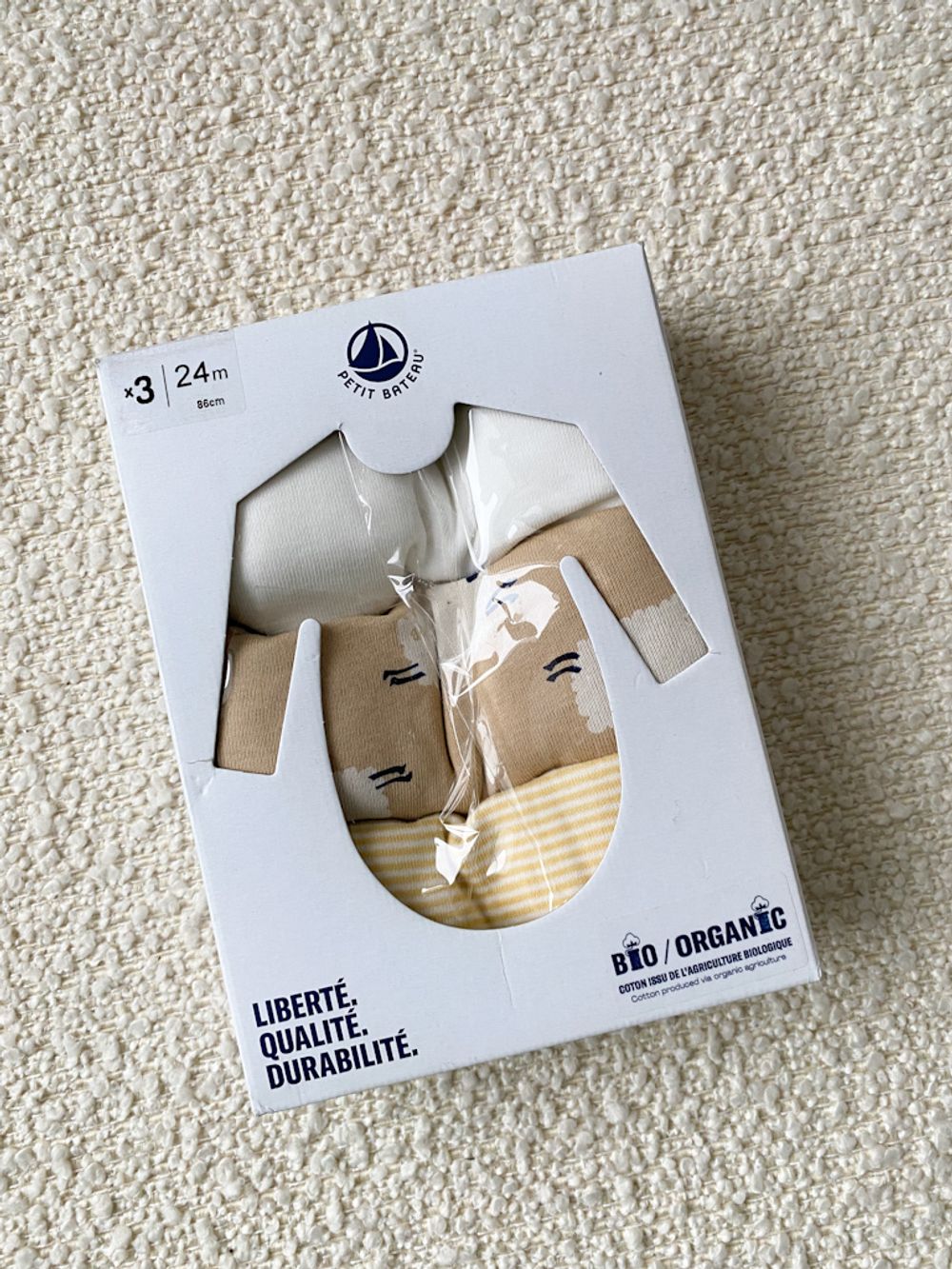 Новый хлопковый комплект  Petit Bateau, 86