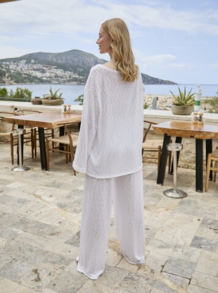 Костюм NEZABUDKA (лонгслив, брюки), цвет белый