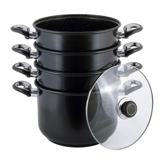 Пароварка 3-х уровневая из углеродистой стали Kamille KM 5827 (диаметр 24 см)