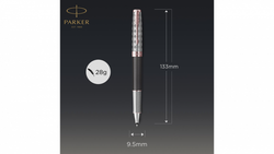 Ручка-роллер Parker Sonnet Premium Refresh GREY GT, стержень: F, цвет чернил: black, в подарочной упаковке
