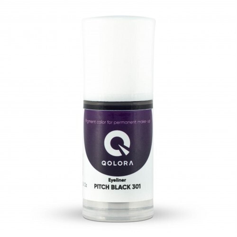 Пигмент Qolora Pitch Black 301, 15 мл.