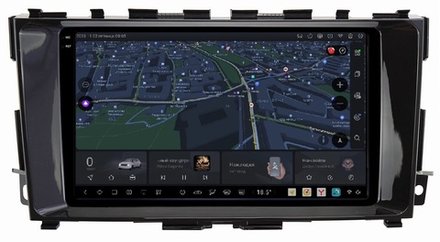 Магнитола для Nissan Teana 2014-2016 (L33) (поддержка кругового обзора) - Carmedia OL-9665 QLed+2K, Android 13, UIS7870 (DUDU7), CarPlay, SIM-слот