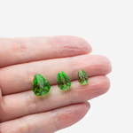 Бриолетт, оттенок "Хризолит", хрусталь