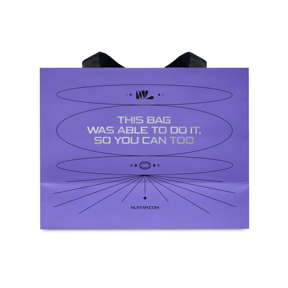 Пакет подарочный фольгированный, размер L