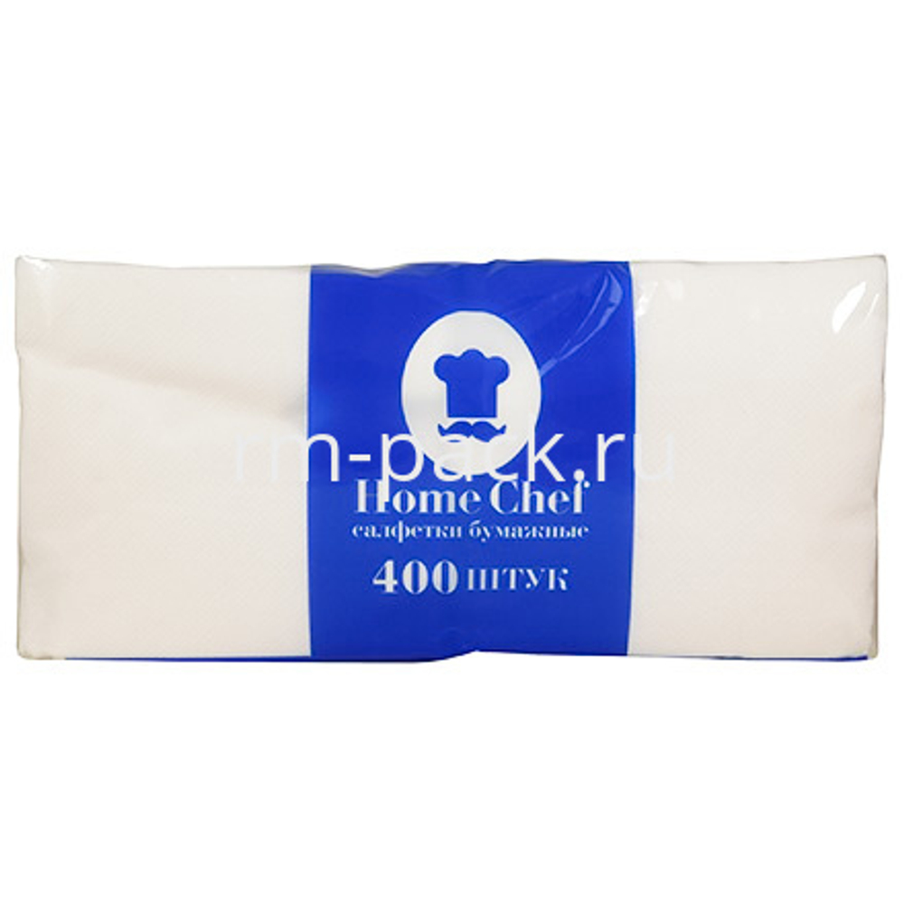 Салфетка 24х12 (1-сл.) 400 шт. "Home chef" белая (1/21 уп.)