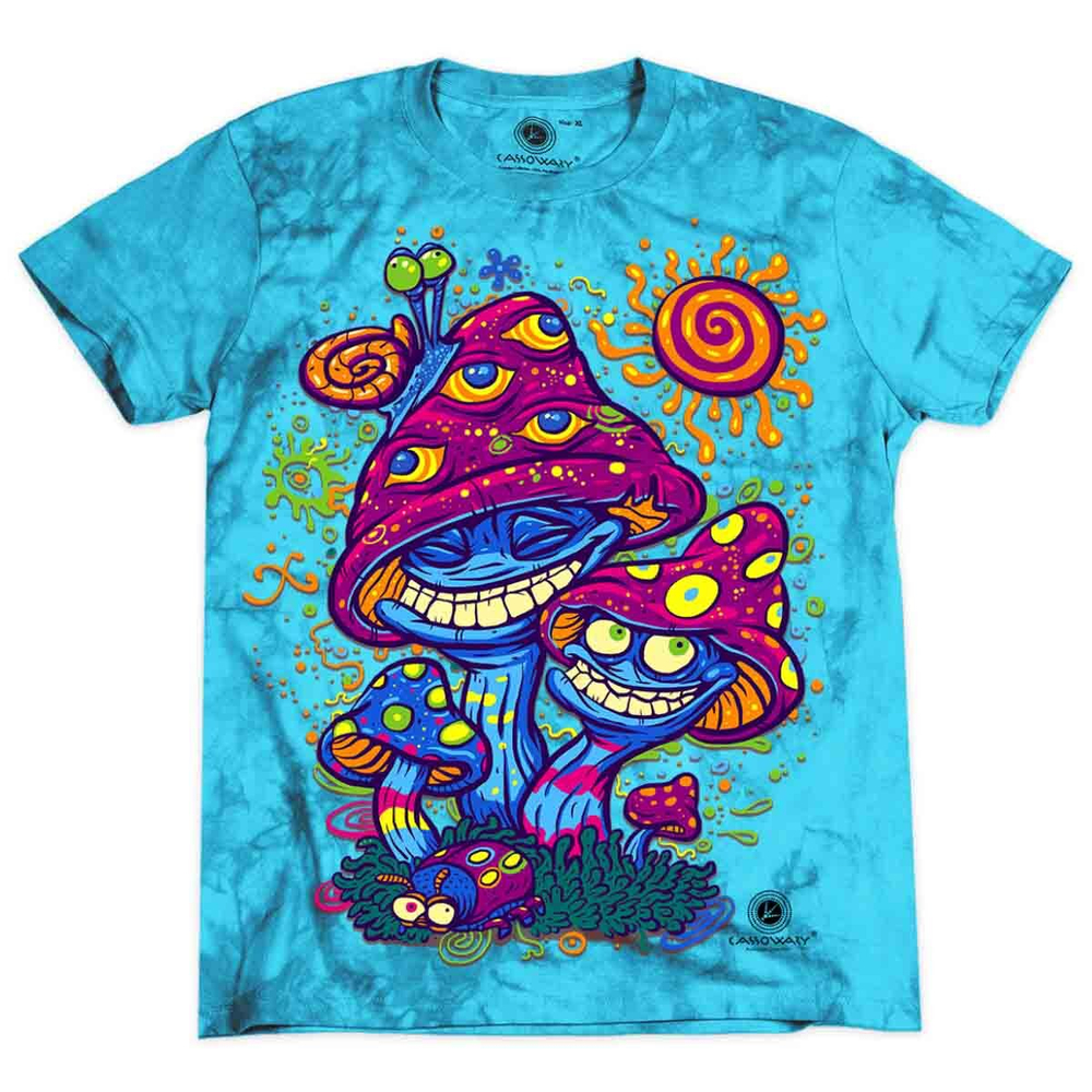 Футболка Cassowary TDT 049B Funny Mushrooms Blue