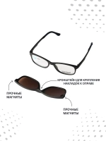 Оправа для очков с магнитными накладками 3в1