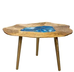 Кофейный столик Agate, 70х70х30 см, натуральный агат