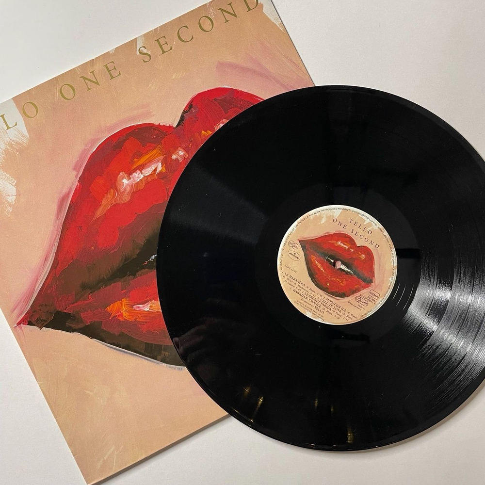 Винтажная виниловая пластинка LP Yello One Second (Germany 1987)