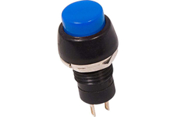 Выключатель-кнопка REXANT 250v 2а (2с) on-off синяя micro (pbs-20а) 36-3071