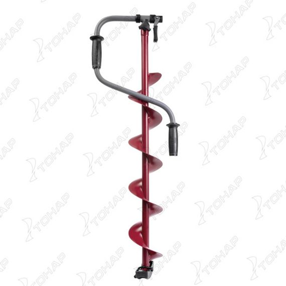 Ледобур BURAN 130L левое вращение, цельнотянутый шнек Тонар