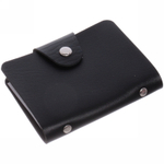 Визитница «Visit design», цвет черный, количество листов 12, на 24 визитки, 10,3*8 см