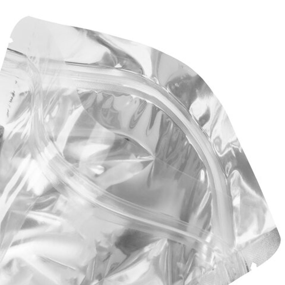 Пакеты дой-пак с замком ZIP LOCK, металлизированная + прозрачная стенка, 140х200 + 40 мм, КОМПЛЕКТ 100 штук, 70 мкм, BRAUBERG, 700684