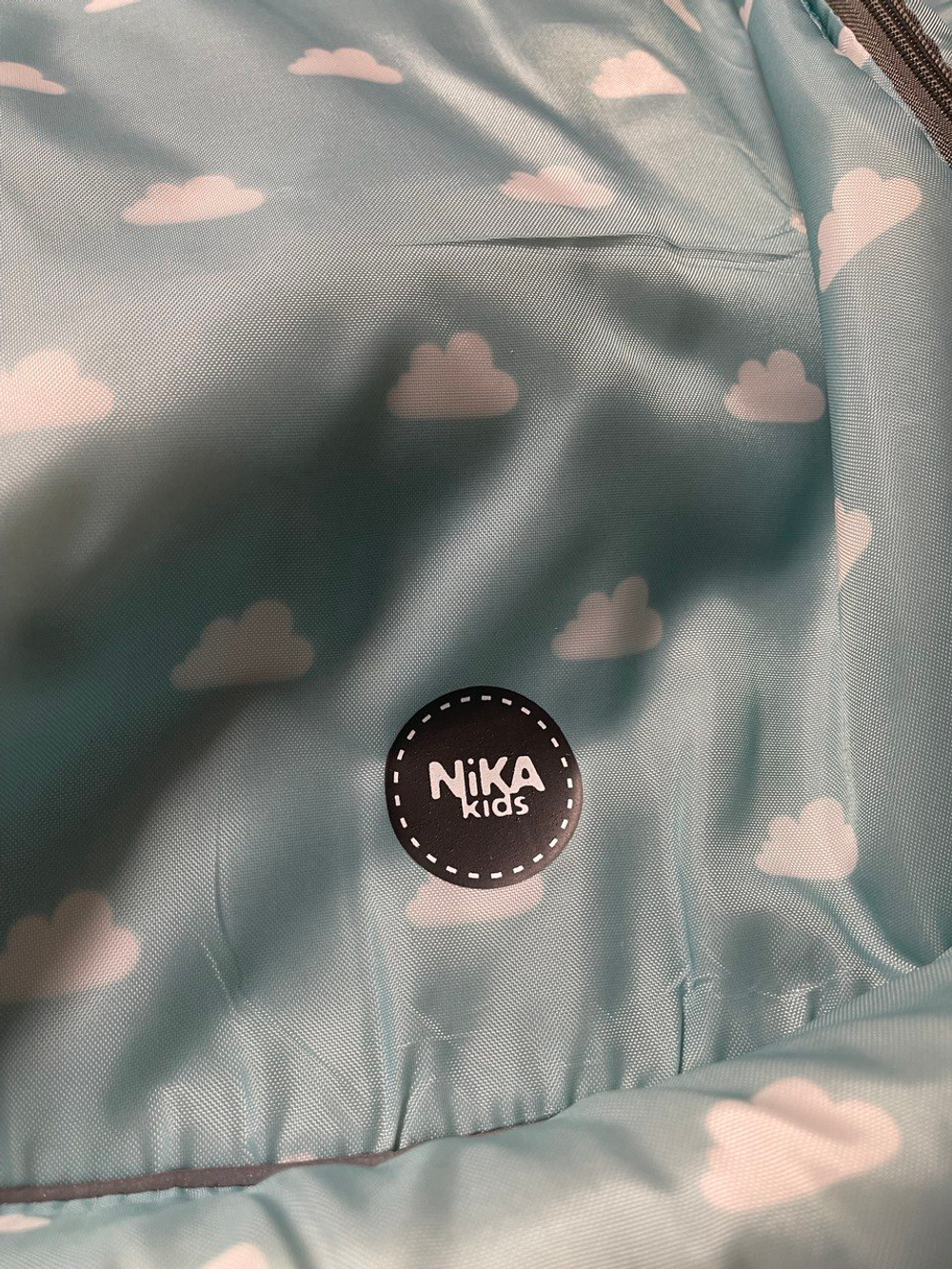 Санки-коляска Nika Kids 7.1Б (НД7-1Б), голубой с облаками
