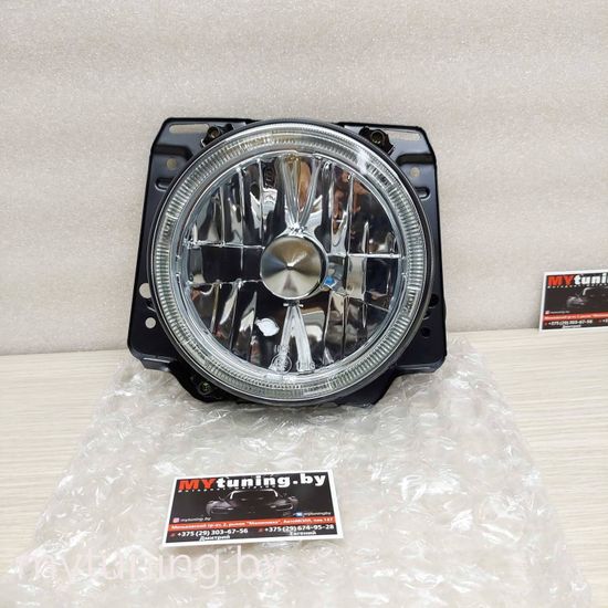 Передние фары внешние VW Golf 2 angel eyes chrome