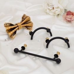 Ручка мебельная Саймон Бант Амбер