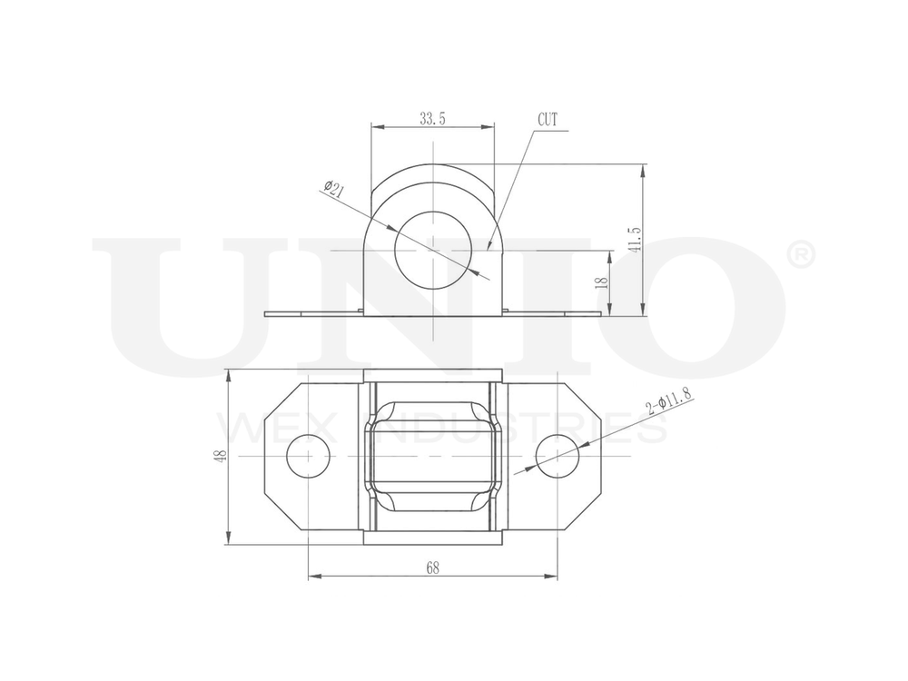 Втулка переднего стабилизатора UNIO RMP-10110