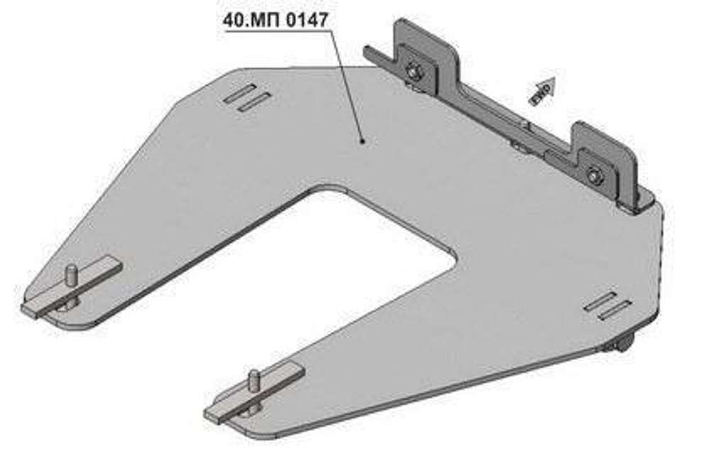 Площадка для крепления отвала Yamaha VIKING