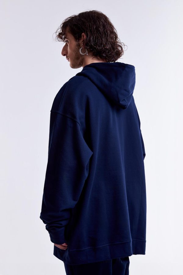 Худи Ромашка Light Темно-синий - фото 4