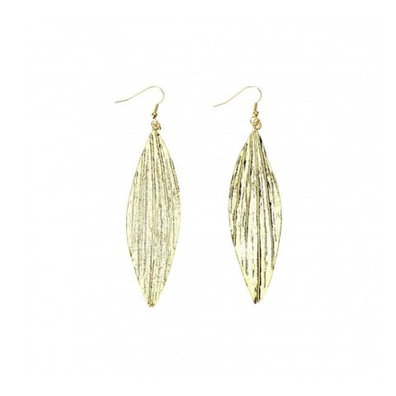 Серьги листья Ester Bijoux Астромерия SK328GA- G BR