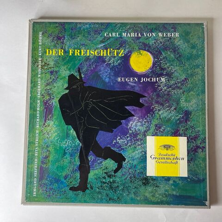 Винтажная виниловая пластинка LP Carl Maria von Weber, Kurt Bohme, Der Freischutz Вольный Стрелок Опера (Германия 1966) Deutsche Grammophon
