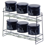 Набор для специй стекло, 6 шт, на подставке, Y4-3925