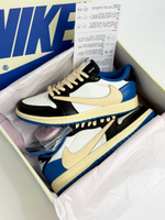 Кроссовки Nike Air Jordan 1 Low #B263 (син.)