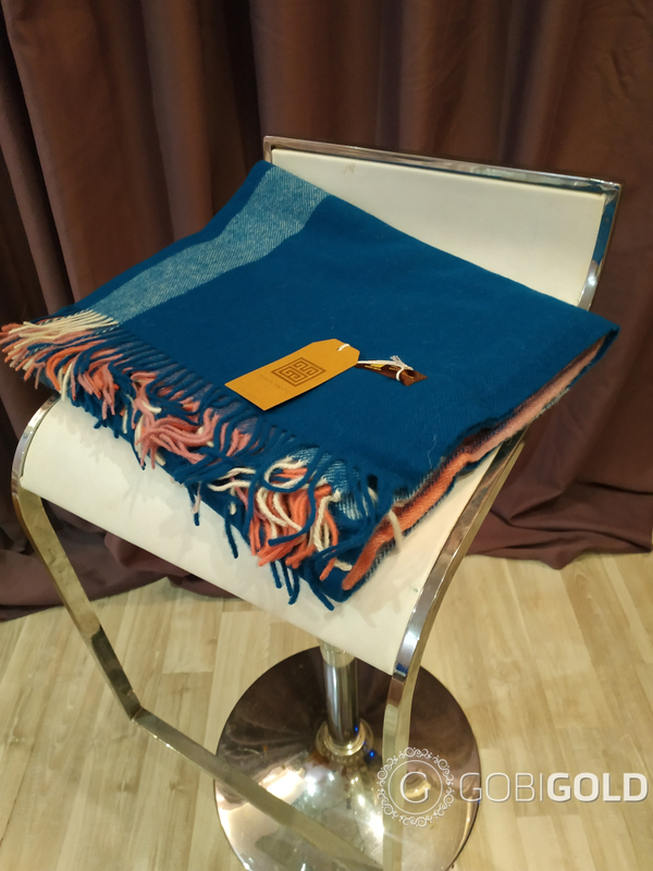Плед из 100% овечьей шерсти 150x200 см. (MONGOLTEXTILE) - MT138