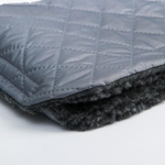 5477727 Муфта на ручку коляски, стеганная, цвет серый