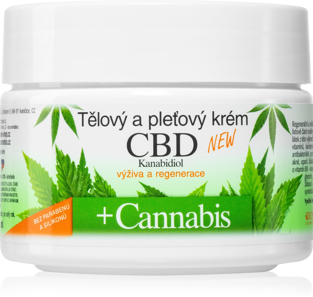 Bione Cosmetics Cannabis CBD - питательный крем для лица и тела с CBD /   260  ml  / GTIN 8595061619459