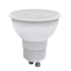 LED-JCDR-7W-6500K-GU10-NR Лампа светодиодная. Форма JCDR. матовая. Серия Norma. Дневной белый свет 6500K. Картон. ТМ Volpe