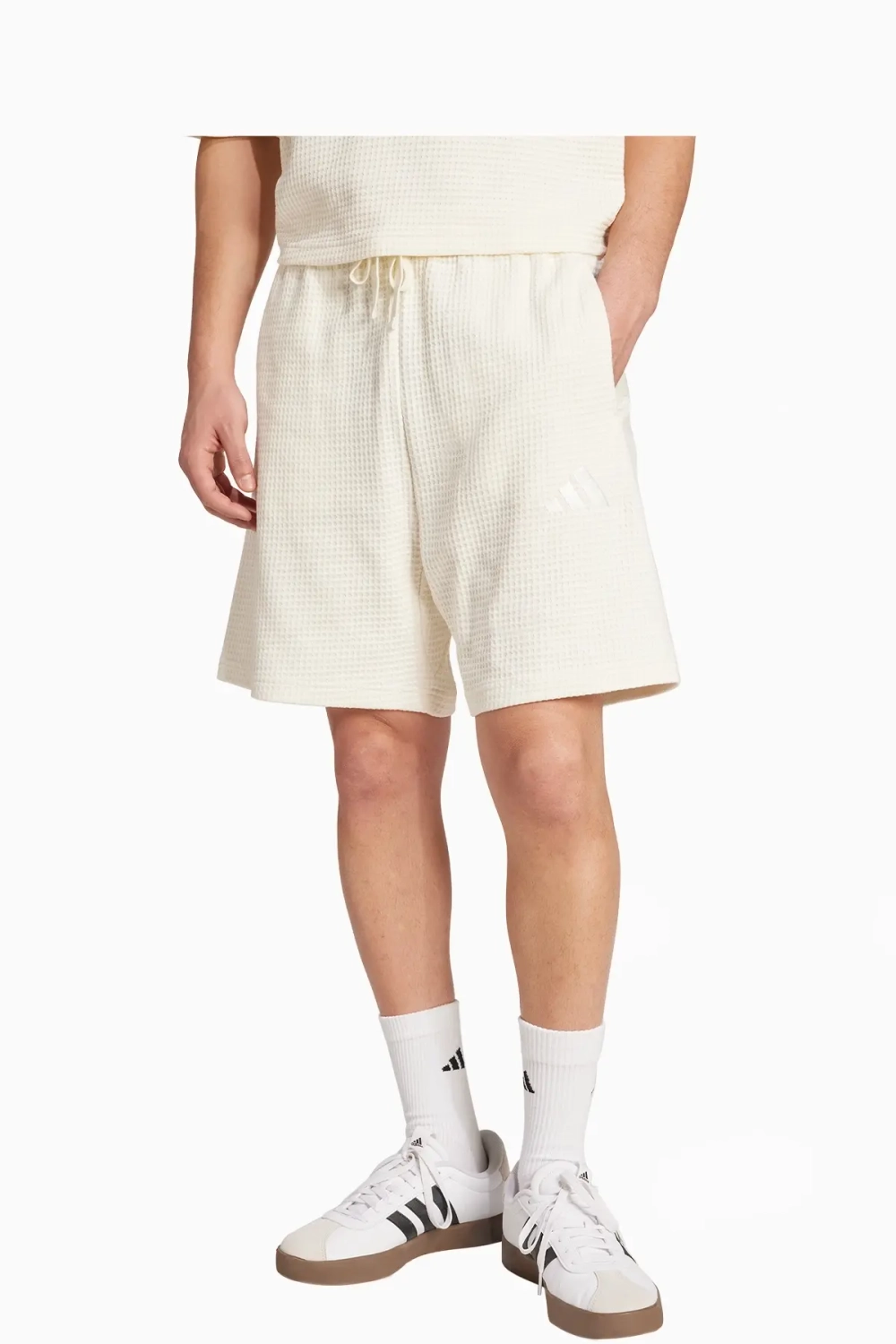 Шорты adidas All SZN Waffle Knit 7-Inch - белый