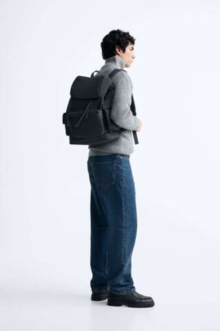 ZARA РЮКЗАК EXPLORER, ЧЕРНЫЙ