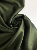 Подклад вискоза хаки, жаккард полоска