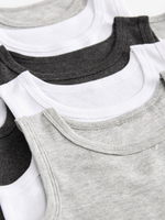 Майка для мальчика Next 917-887, 5 шт., Белый, Серый, Черный