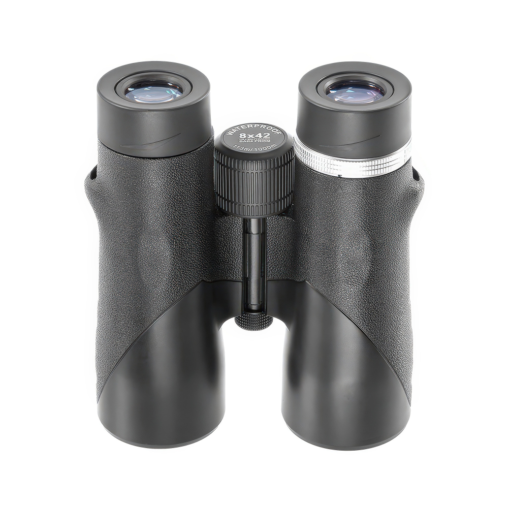 Бинокль Veber Hunter 8x42 черный - поворотно-выдвижные наглазники (Twist-Up)