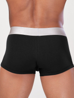 Мужские трусы-боксеры с серебристой резинкой (Размер: S) (Цвет: красный)