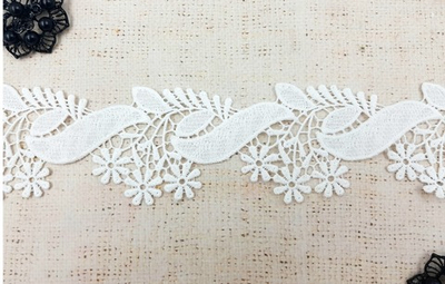 Кружево плетеное, ш. 6 см, молочный