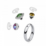 Кольцо - База Qudo Basic small silver 15.2 мм 627061 S