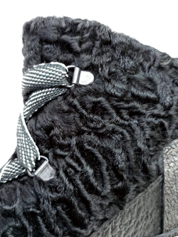 Ботильоны из каракуля "In Black"