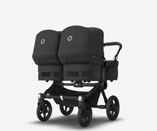 Коляска для двойни 2 в 1 Bugaboo Donkey 5 Twin Midnight black/Midnight black/Black