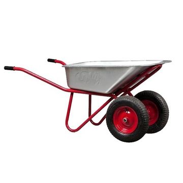 Тачка садовая строительная "ТЕХПРОМ" 2х колесная (100 л, 200 кг)