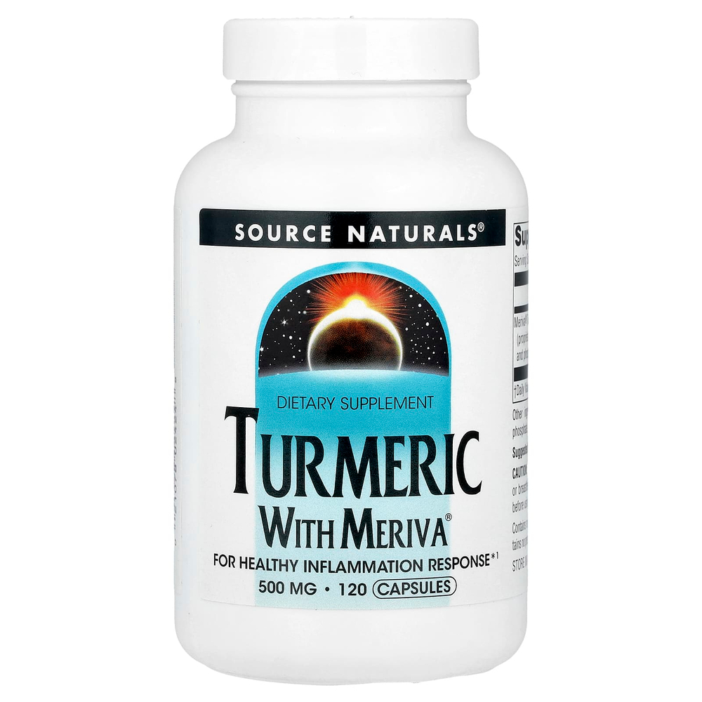 Source Naturals, куркума с Meriva®, 500 мг, 120 капсул