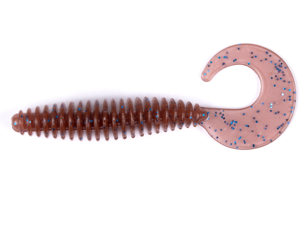 Слаги съедобные искусственные Lucky John ULTRAWORM Curly 2in (50 мм), цвет S19, 10шт.