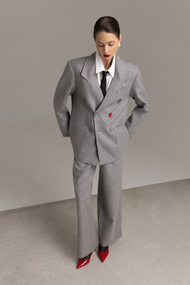 Двубортный жакет из шерсти