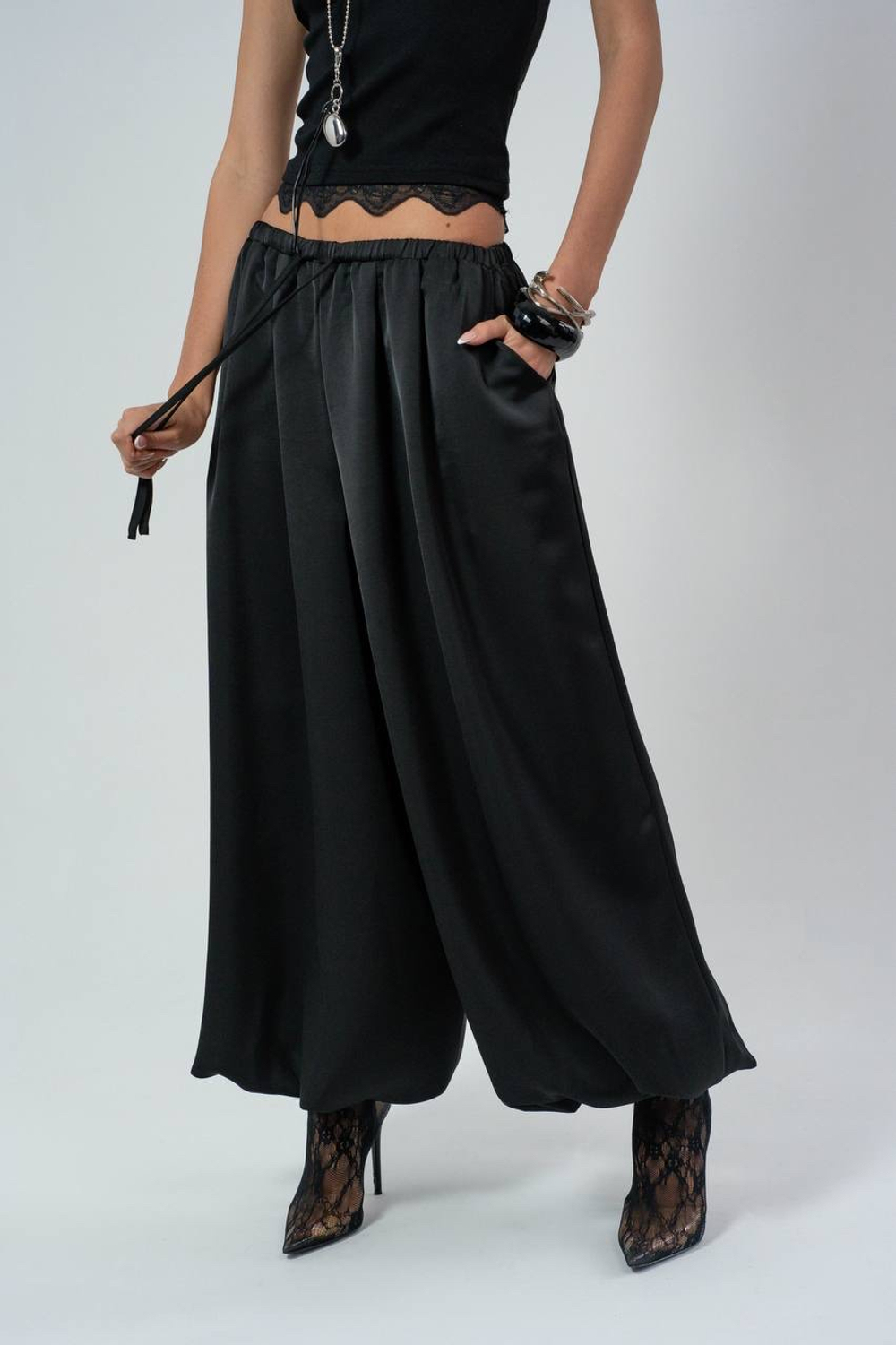 Брюки - аладины из вискозного шелка