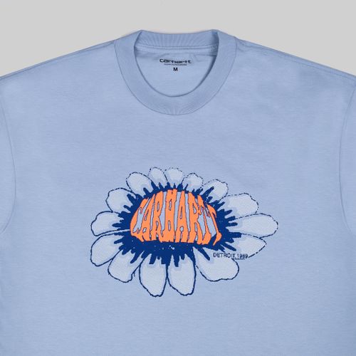 Футболка мужская Carhartt WIP Pixel Flower артикул:I033161_frosted_blue - купить в магазине Дайс