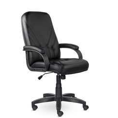 Кресло Комо В пластик-люкс 727 S-0401 (черный)