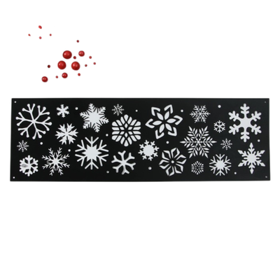 Трафарет для торта новогодний KONFINETTA «Снежинки», 32 х 10 см, пластик